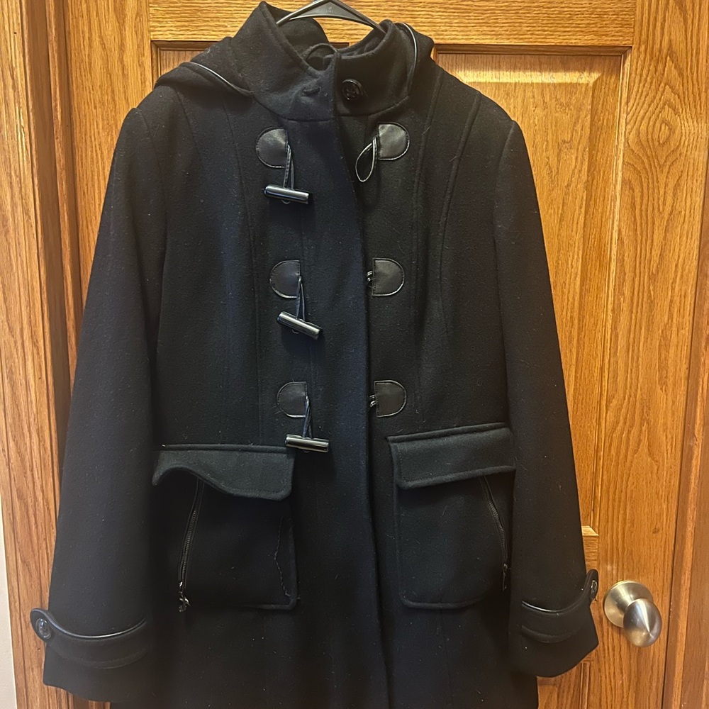 Black Toggle Coat